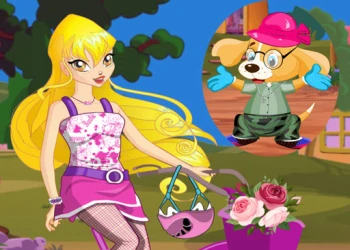 Winx Stella and Puppy - Free girls game online at plotygames