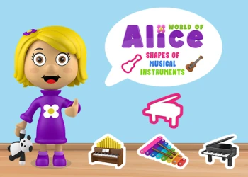Play World of Alice   Shapes of Musical Instruments online for free at PlotyGames