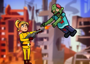 Play Zombie Ricochet Women Hunter online for free at PlotyGames