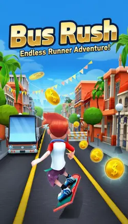 Play Bus Rush - Bus Surfer online for free at PlotyGames