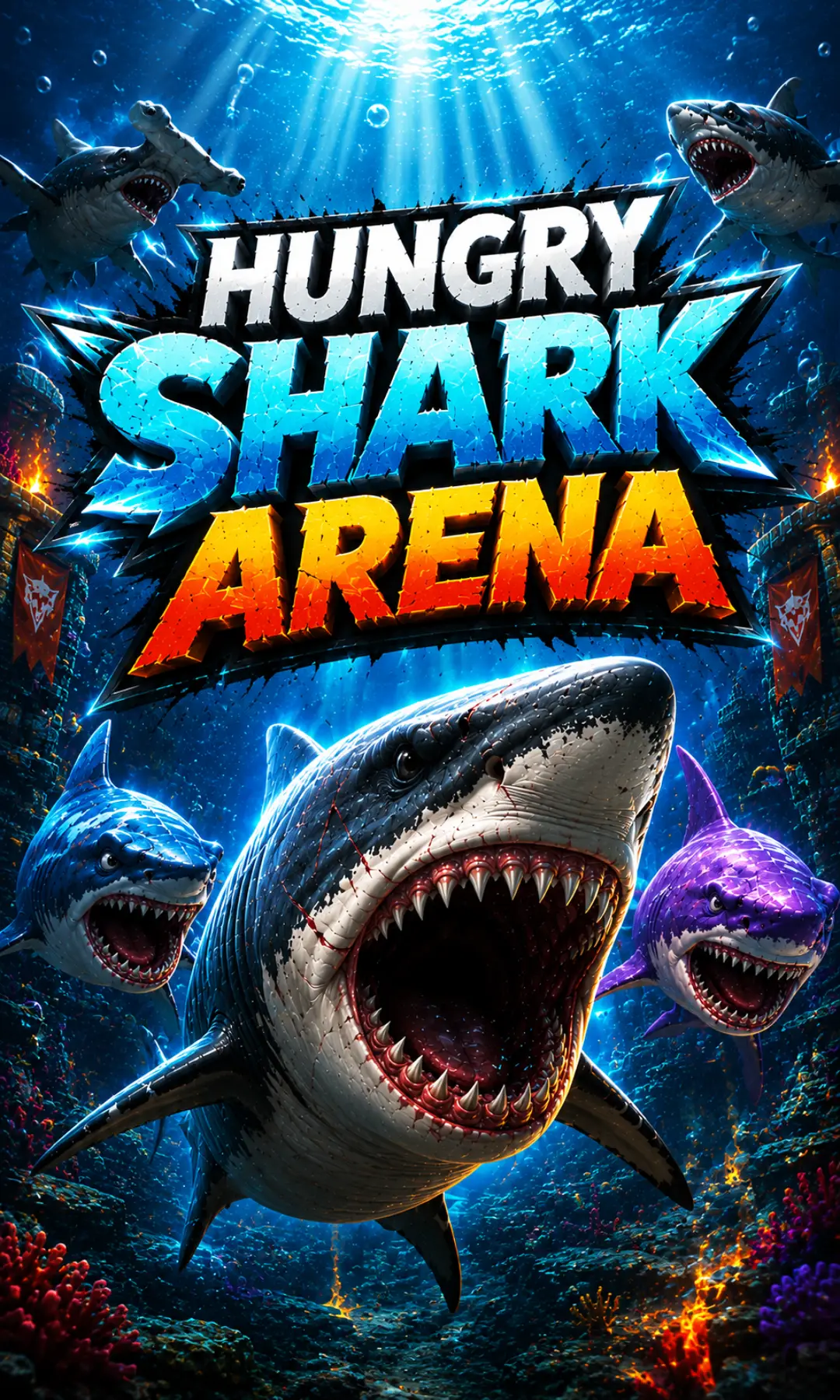 Play Hungry Shark Arena online for free