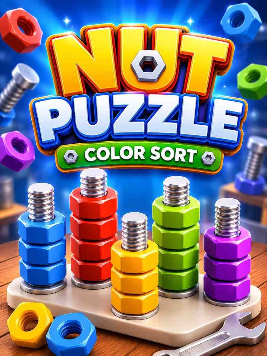 Play nuts puzzle:color sort online for free