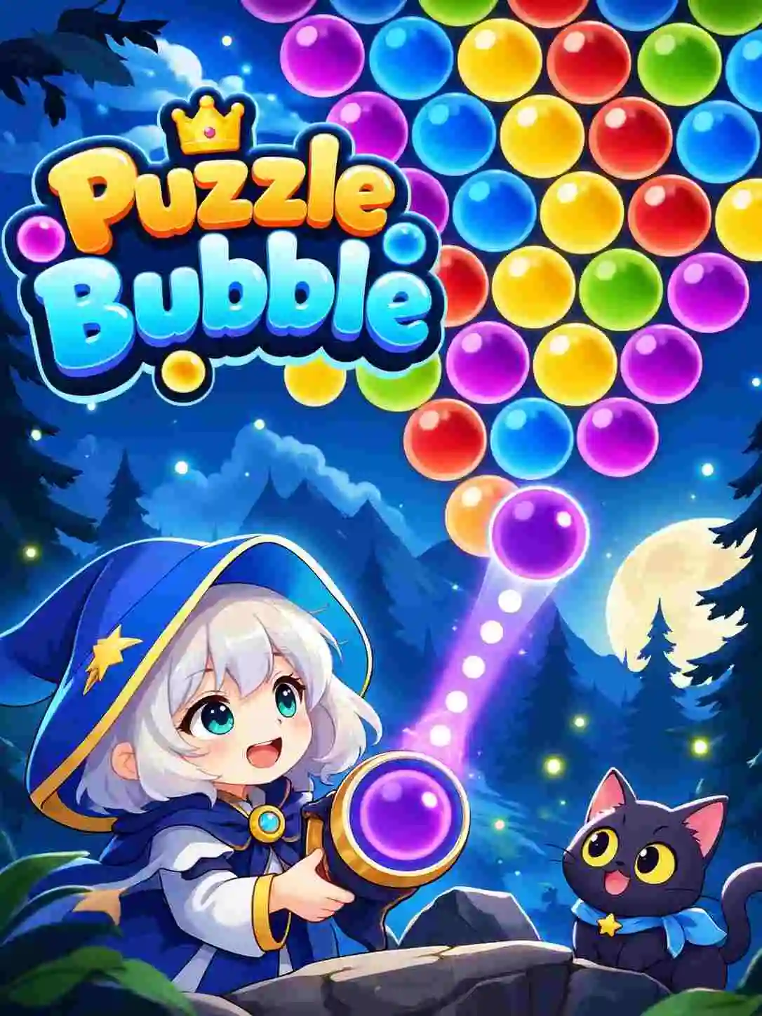Play PuzzleBubble online for free