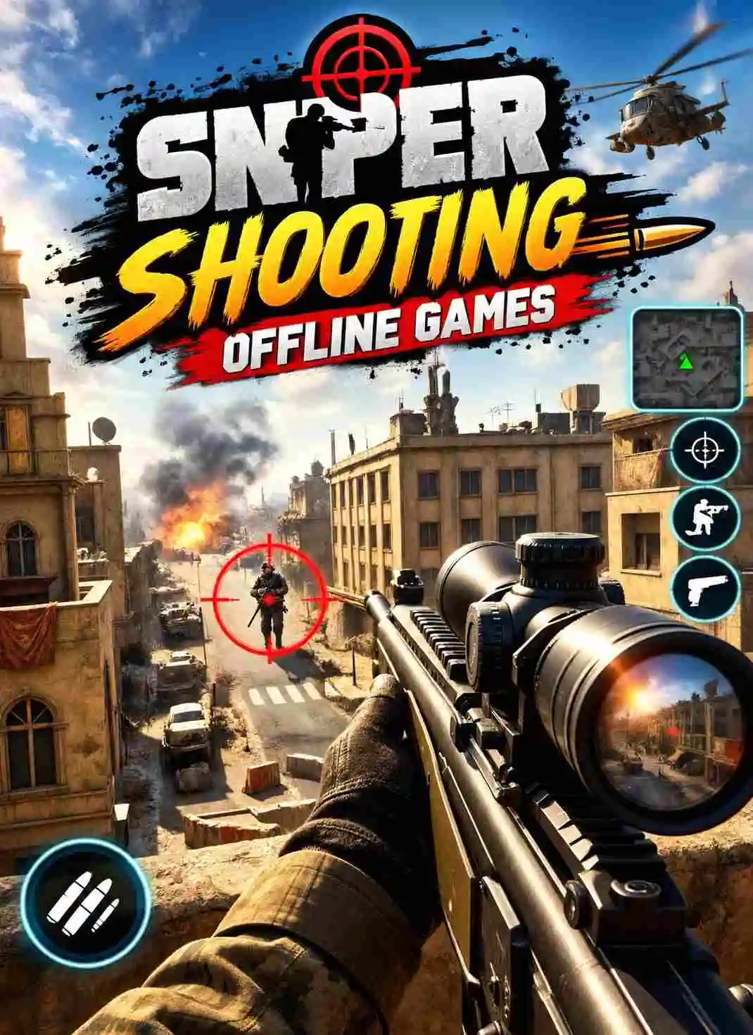 Play Sniper Shooting Offline Games online for free