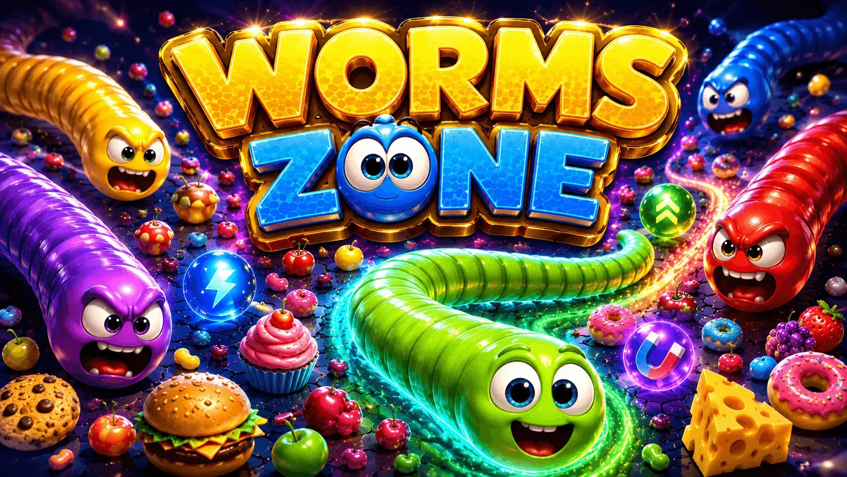 Worms Zone a Slithery Snake