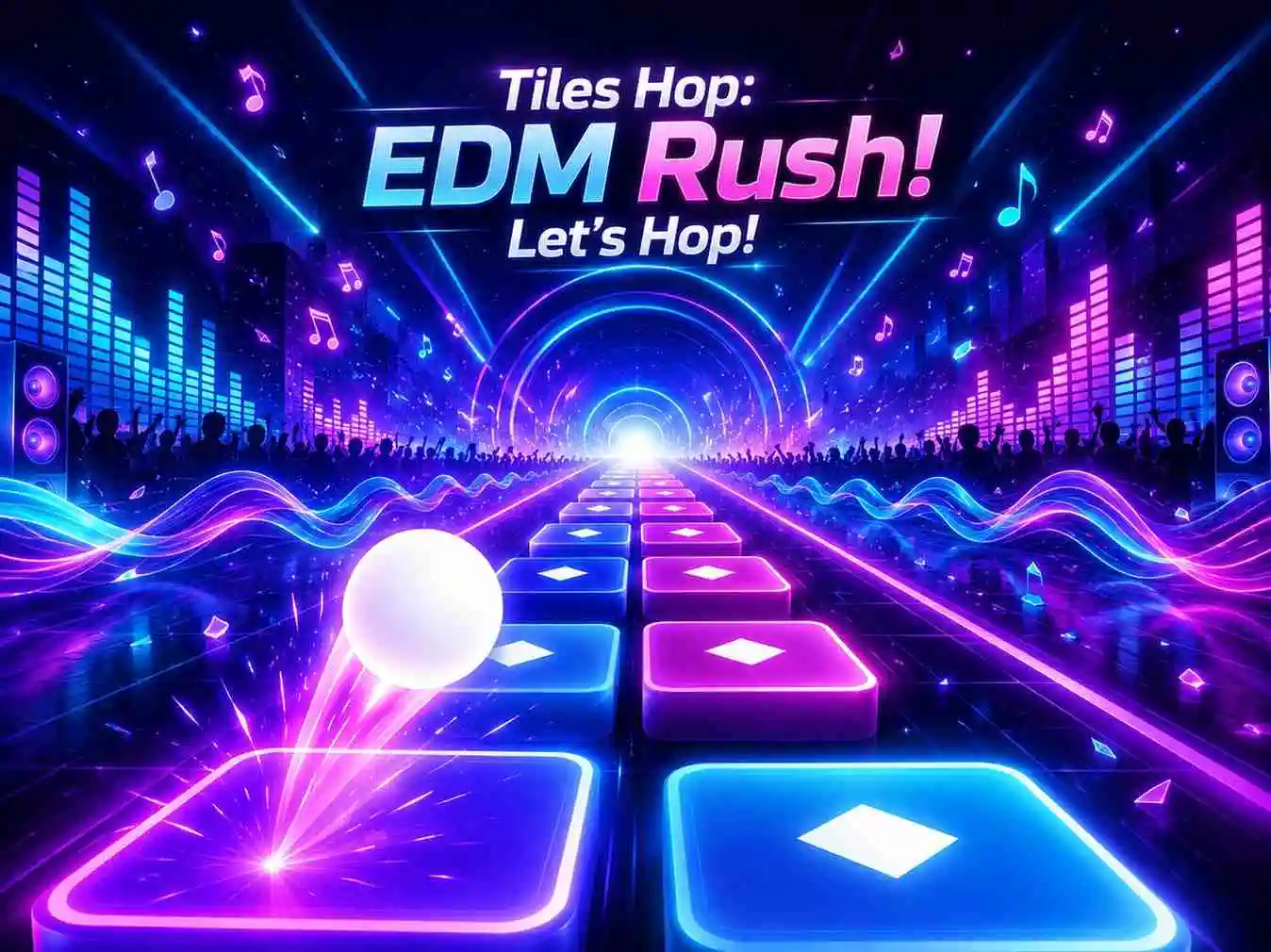 Play Tiles Hop: EDM Rush! online for free at PlotyGames