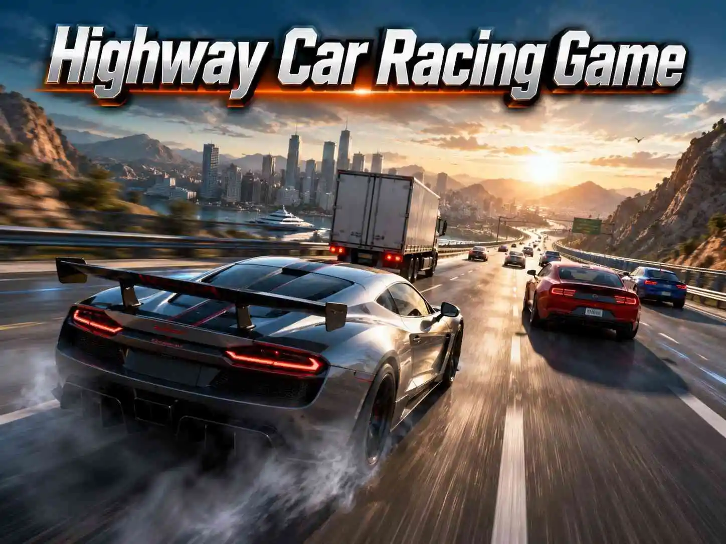 Play Highway Car Racing Game online for free at PlotyGames