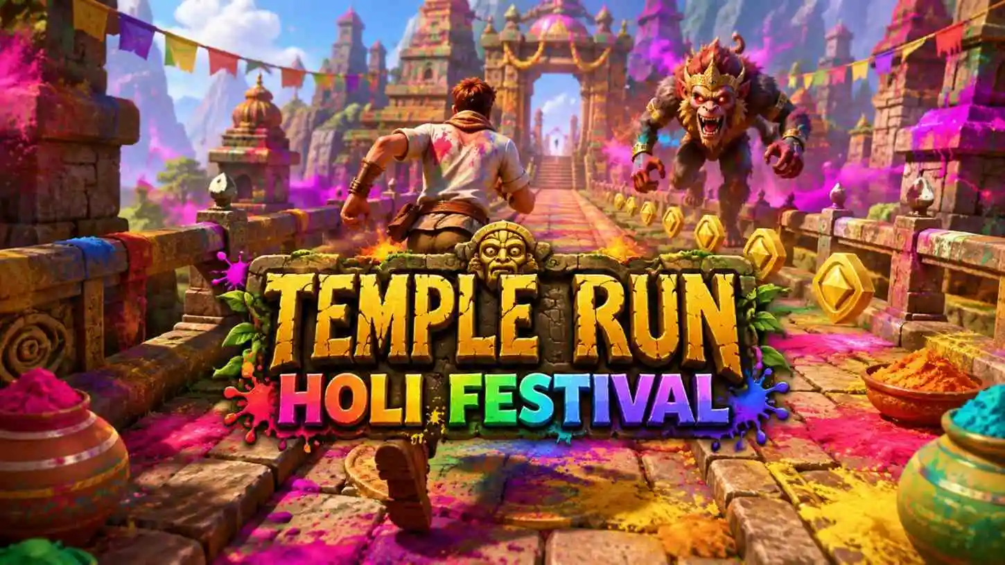 Play Temple Run Holi Festival online for free at PlotyGames